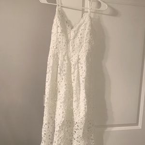 ASTR White Lace A Line Midi Dress Size S